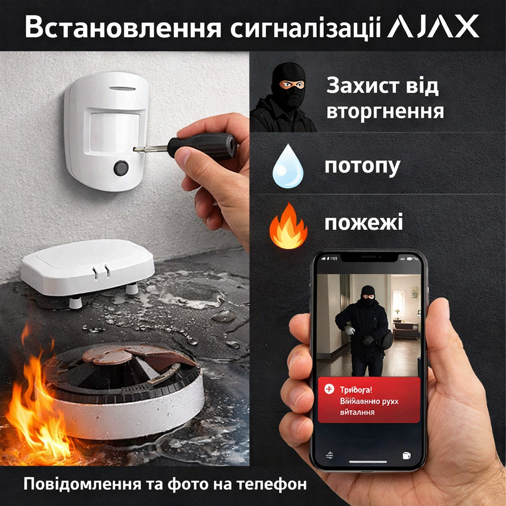 Встановлення сигналізації Ajax