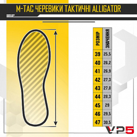 Черевики тактичні  ALLIGATOR BLACK(7)