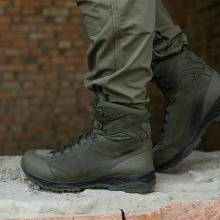 Тактичні черевики Барс Олива замш(4)