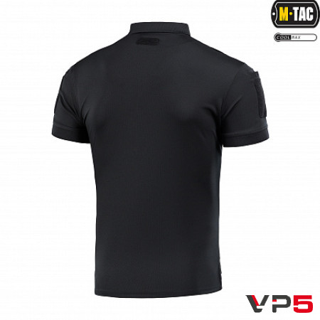 Футболка ПОЛО ELITE TACTICAL COOLMAX BLACK для поліції(5)
