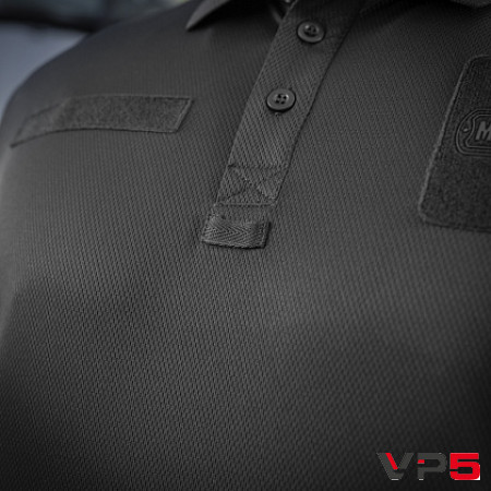 Футболка ПОЛО ELITE TACTICAL COOLMAX BLACK для поліції(11)