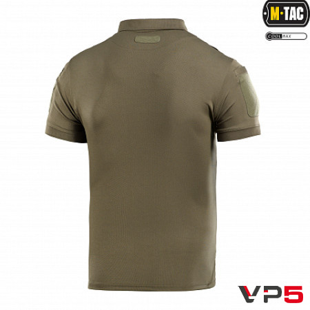Футболка M-TAC ПОЛО ELITE TACTICAL COOLMAX OLIVE ЗСУ(5)