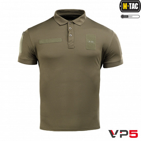 Футболка M-TAC ПОЛО ELITE TACTICAL COOLMAX OLIVE ЗСУ(2)