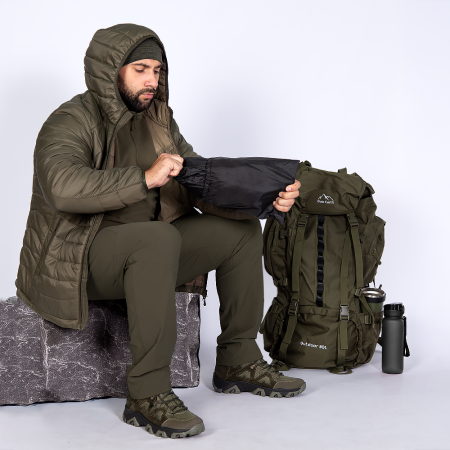 Легкий Пуховик Storm Hood 3.0 Олива (9392)(3)