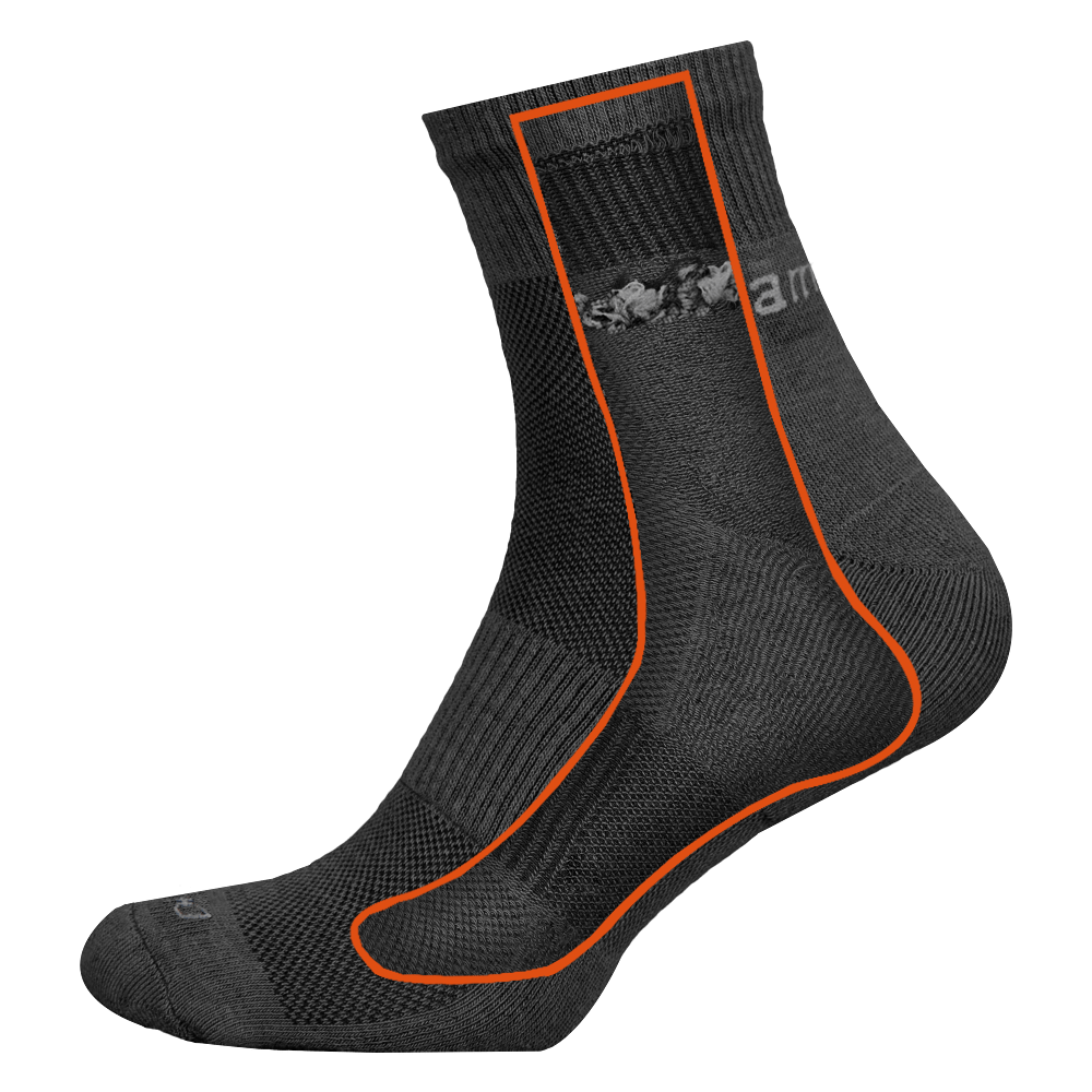Шкарпетки ShortAir Pro+ Чорні (7138)(3)