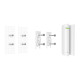 Кріпильна панель Ajax SmartBracket для DoorProtect Black(1)