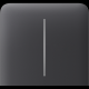 Бічна кнопка для двоклавішного вимикача Ajax SideButton (2-gang) vertical Graphite(1)