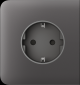 Бічна панель для вбудованої розетки Ajax SideCover (basic) Grey(1)