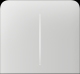 Бічна кнопка для двоклавішного вимикача Ajax SideButton (2-gang) vertical White(1)