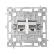 Механізм розетки Ajax OutletCore (LAN) Vertical White (126186.165.WH)(1)