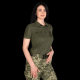 Жіноче поло Pani Army ID LT Олива  (8080)(1)