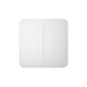Кнопка для двоклавішного вимикача Ajax SoloButton (2-gang) White(1)