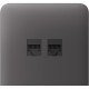 Бічна панель для вбудованої інтернет-розетки Ajax SideCover (LAN) vertical Grey (126222.319.GR)(1)