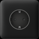 Передня панель для вбудованої розетки Ajax SoloCover (basic) Black (89056.164.BL)(1)