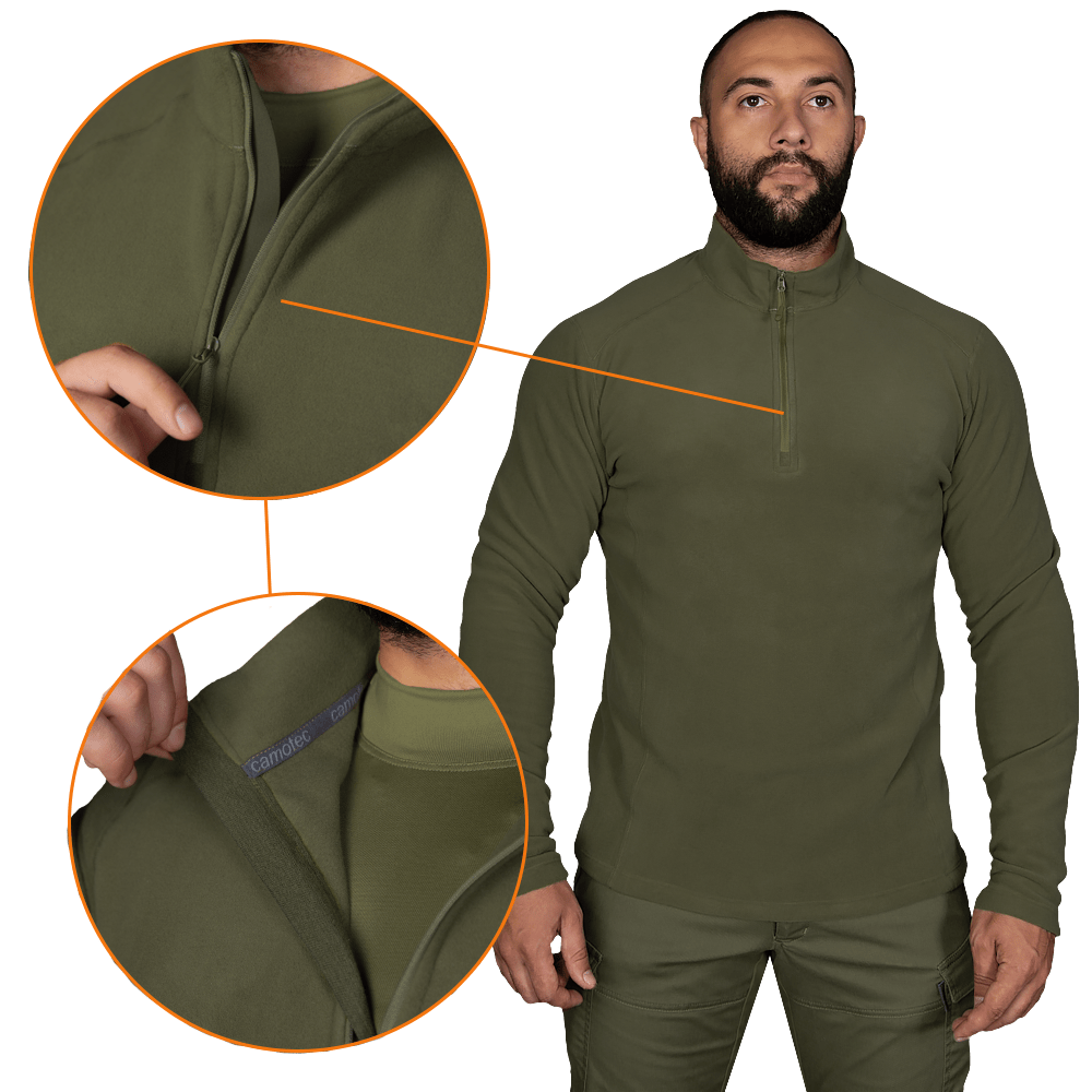 Флісова кофта Hawk Himatec Олива (7291)(5)