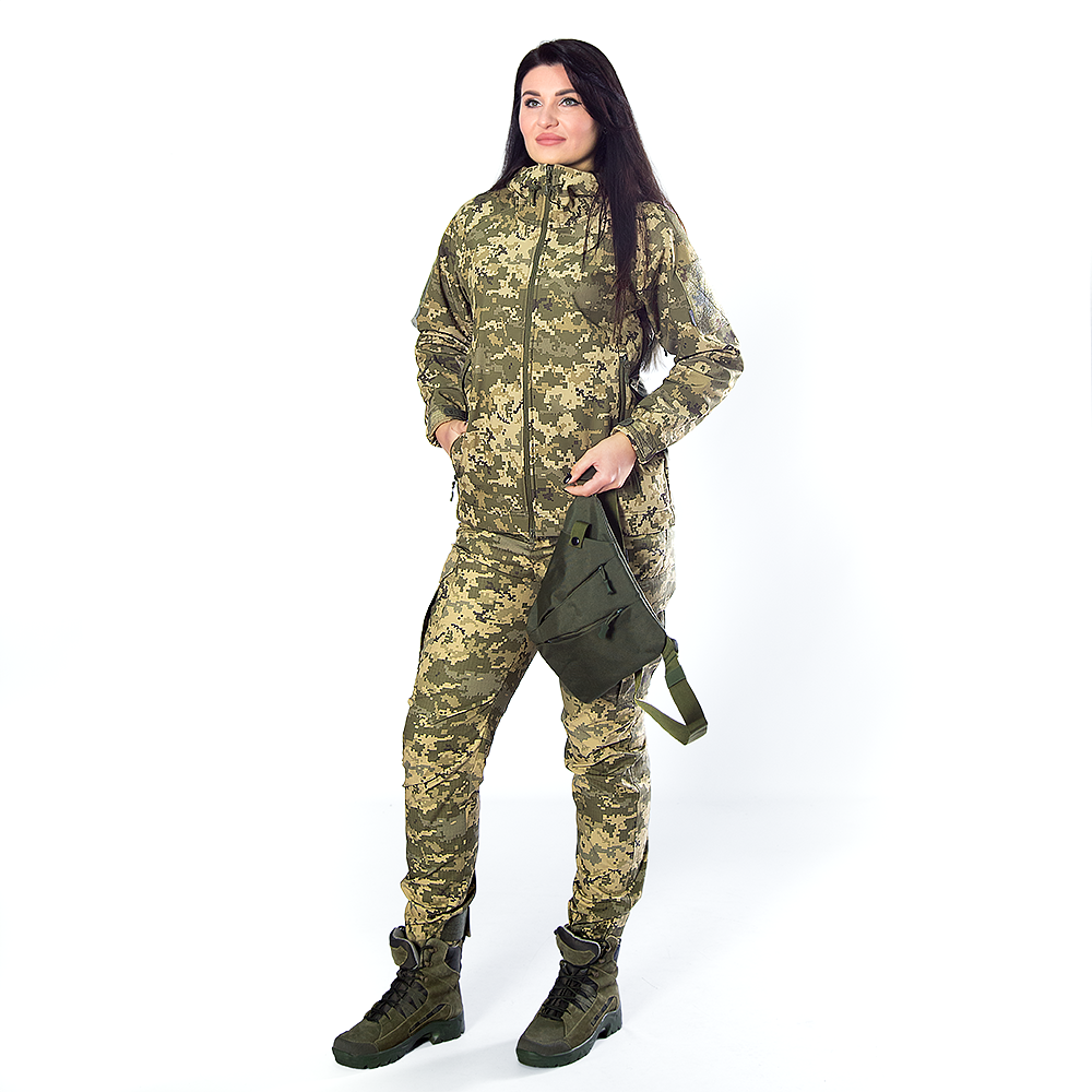 Жіноча куртка Pani SoftShell Піксель (9140)(2)