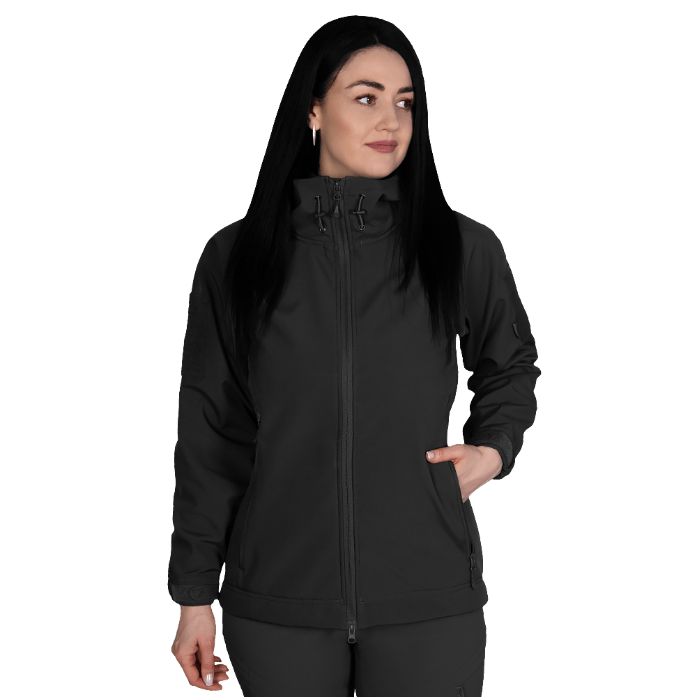 Жіноча куртка Stalker SoftShell Чорна (7442)(1)