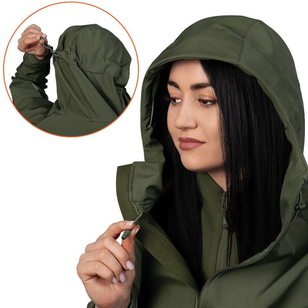 Жіноча куртка Stalker SoftShell Олива (7441)(4)