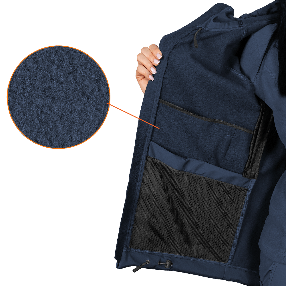 Жіноча куртка Stalker SoftShell Темно-синя (7443)(6)