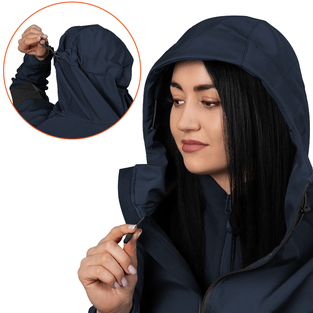 Жіноча куртка Stalker SoftShell Темно-синя (7443)(4)