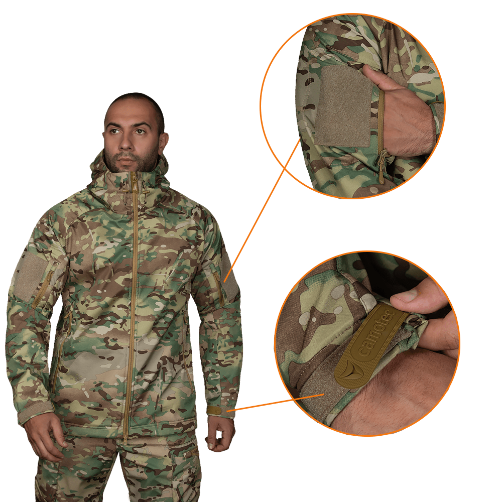 Комплект Softshell (Костюм+Бейсболка) Multicam (8358)(2)