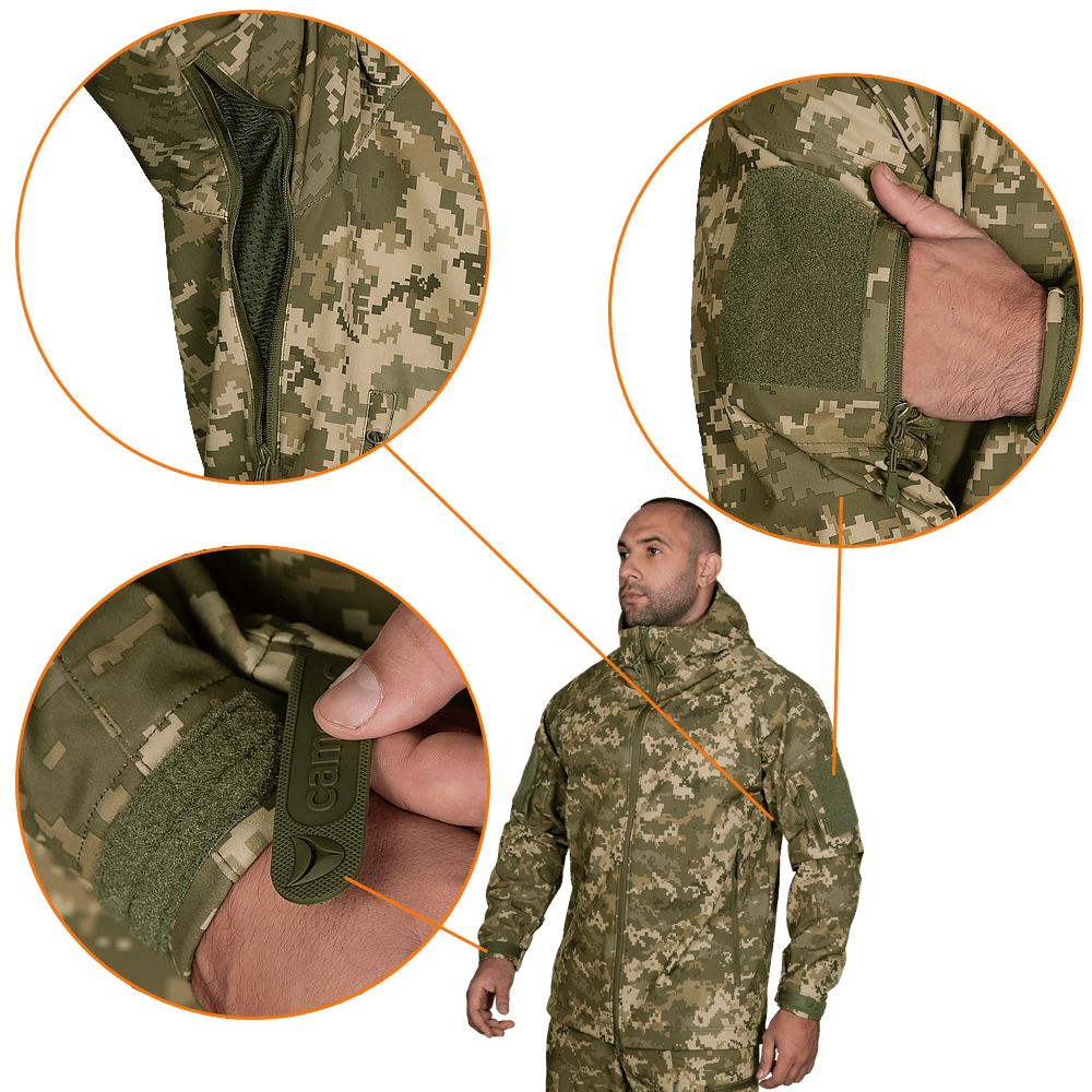 Куртка CM Stalker SoftShell Піксель (7379)(4)