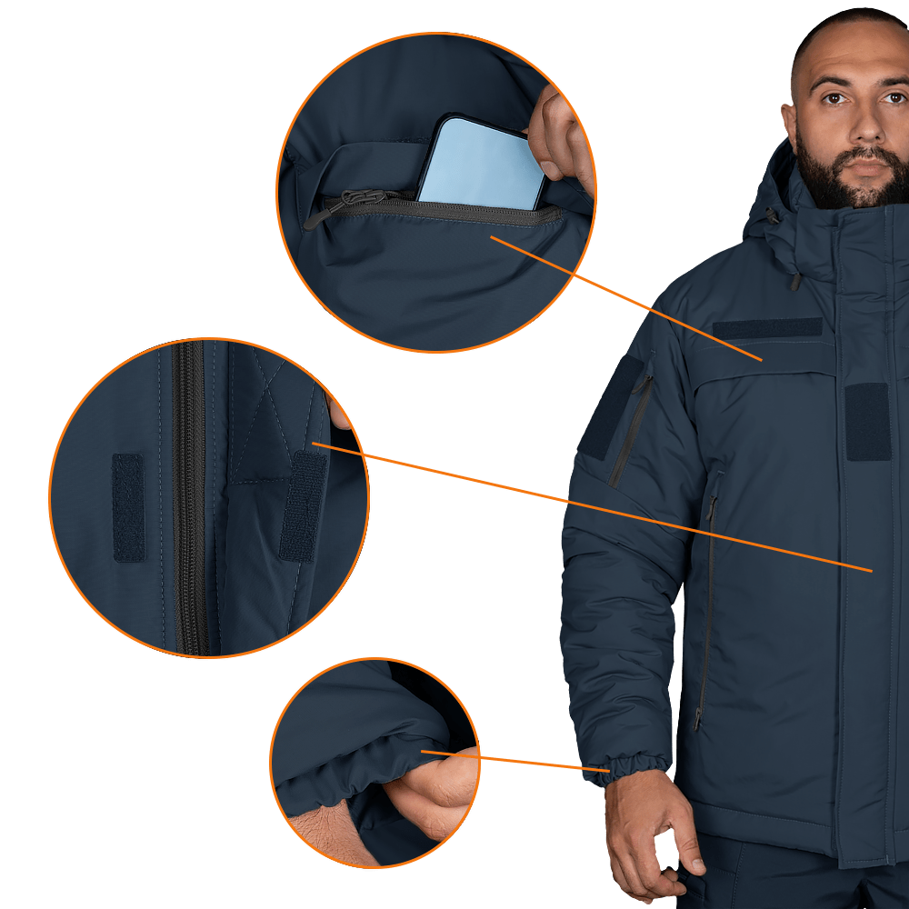 Зимова куртка Patrol System 3.0 Nylon Taslan Синя (7281)(8)