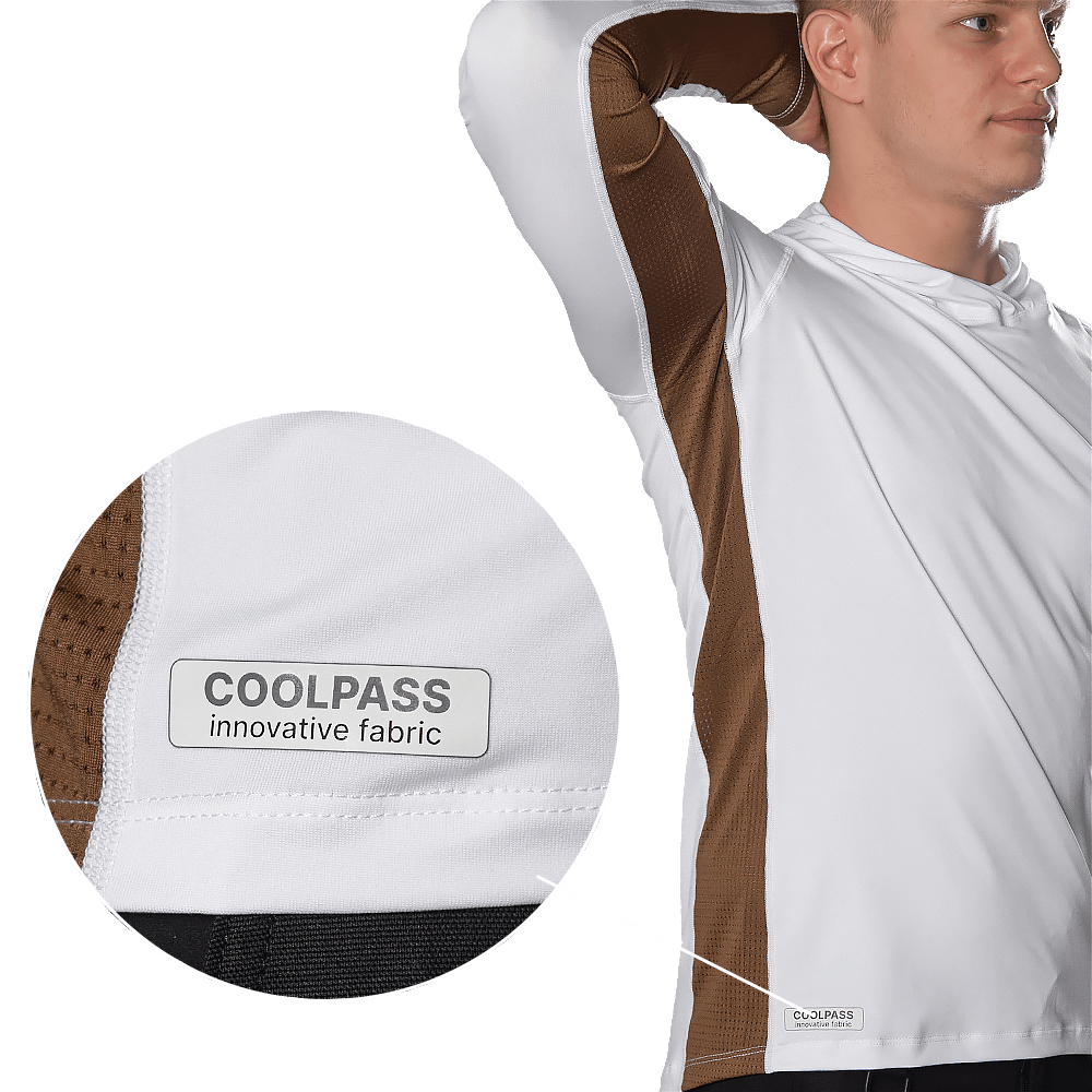 Лонгслів Chiton Air Hood CoolPass SJ Білий (7572)(5)