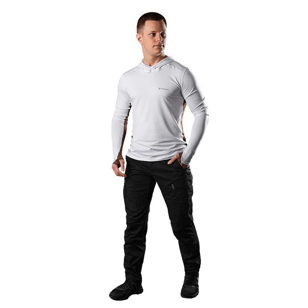 Лонгслів Chiton Air Hood CoolPass SJ Білий (7572)(2)
