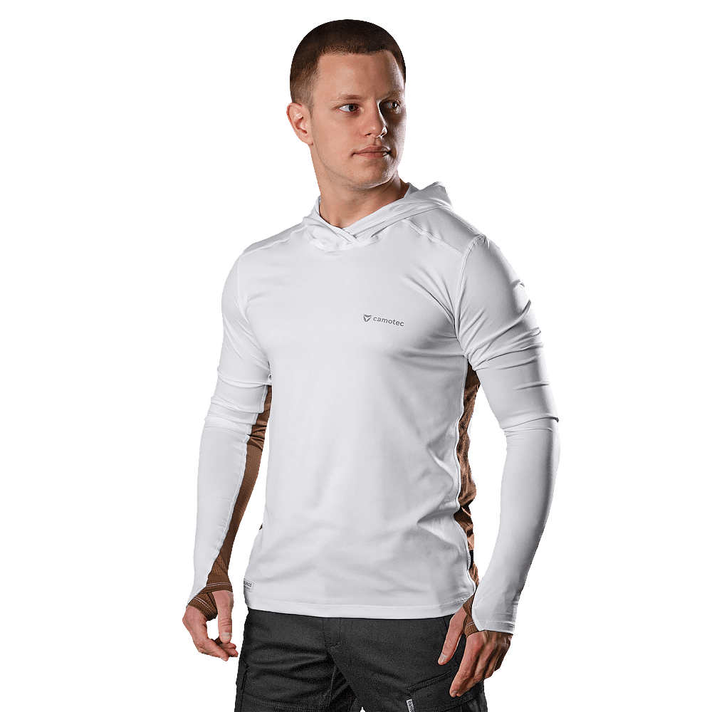 Лонгслів Chiton Air Hood CoolPass SJ Білий (7572)(1)