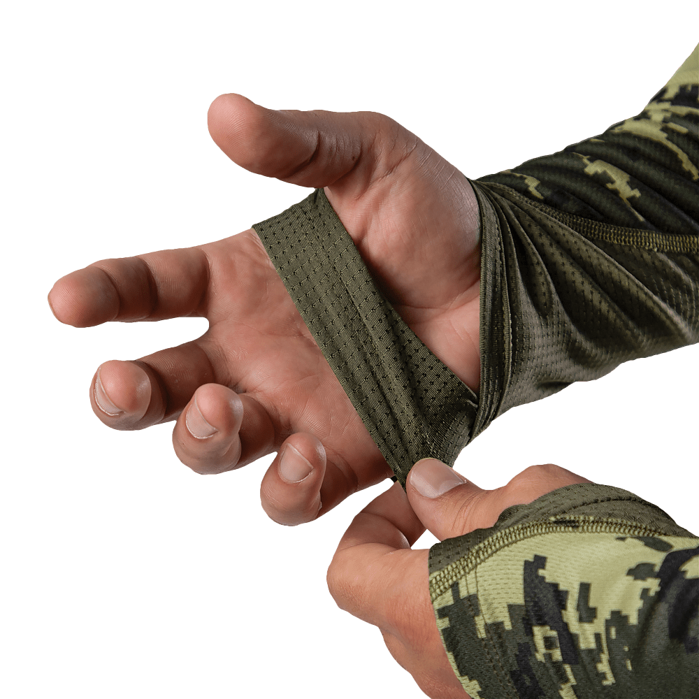 Лонгслів Chiton Air Hood Pixel Green (8063)(6)