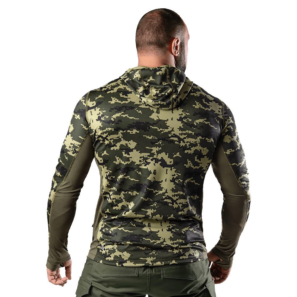 Лонгслів Chiton Air Hood Pixel Green (8063)(2)