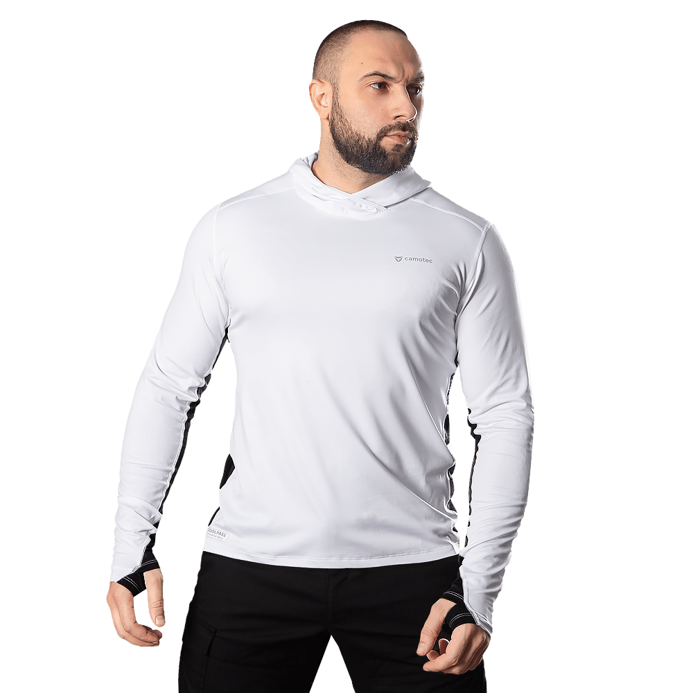 Лонгслів Chiton AirPro Hood Білий (8707)(1)