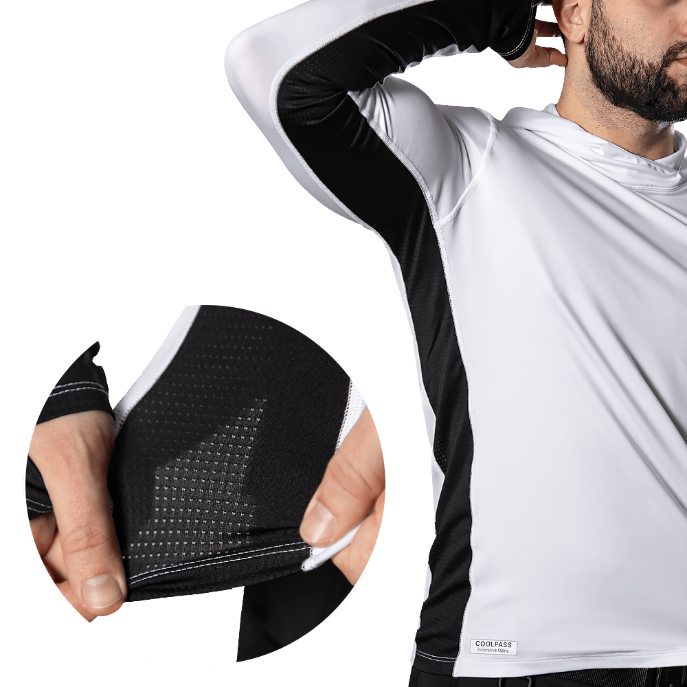 Лонгслів Chiton AirPro Hood Білий (8707)(4)