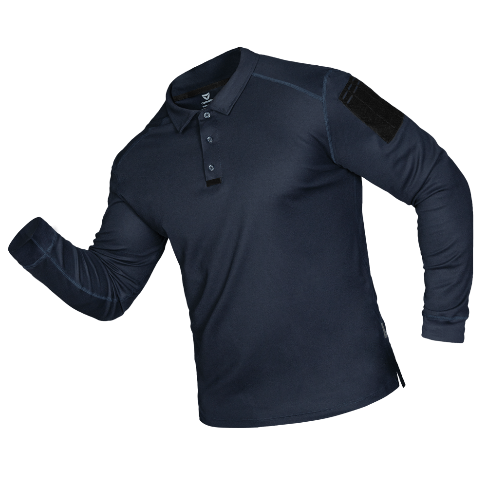 Поло Patrol Long LT CoolPass Pique Light Темно-синє  (7297)(1)