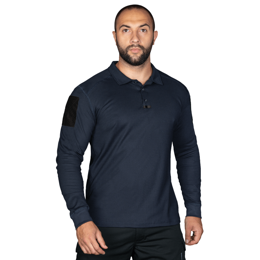 Поло Patrol Long LT CoolPass Pique Light Темно-синє  (7297)(2)