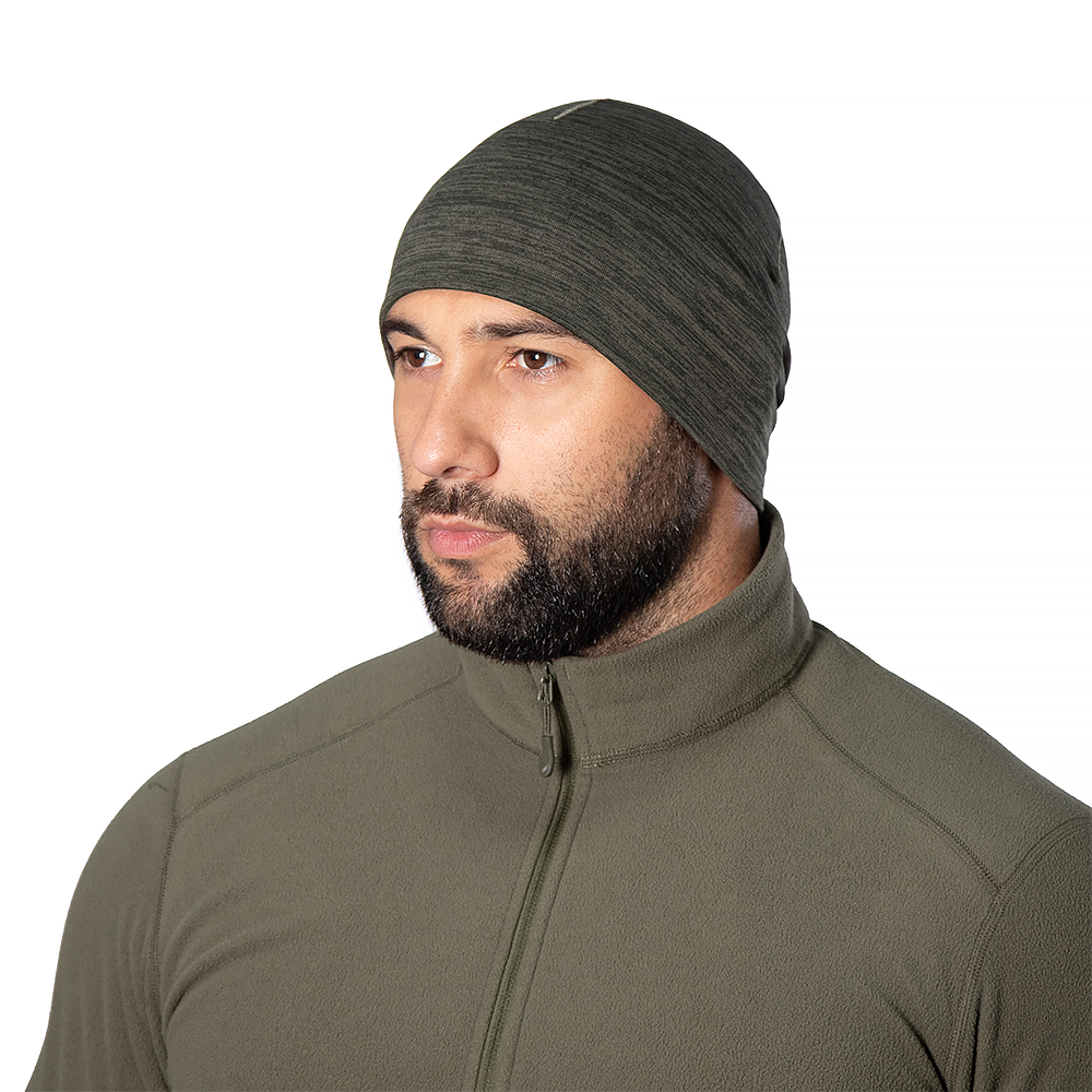 Шапка Beanie 3.0 Polarheat QS Олива меланж (9345)(1)