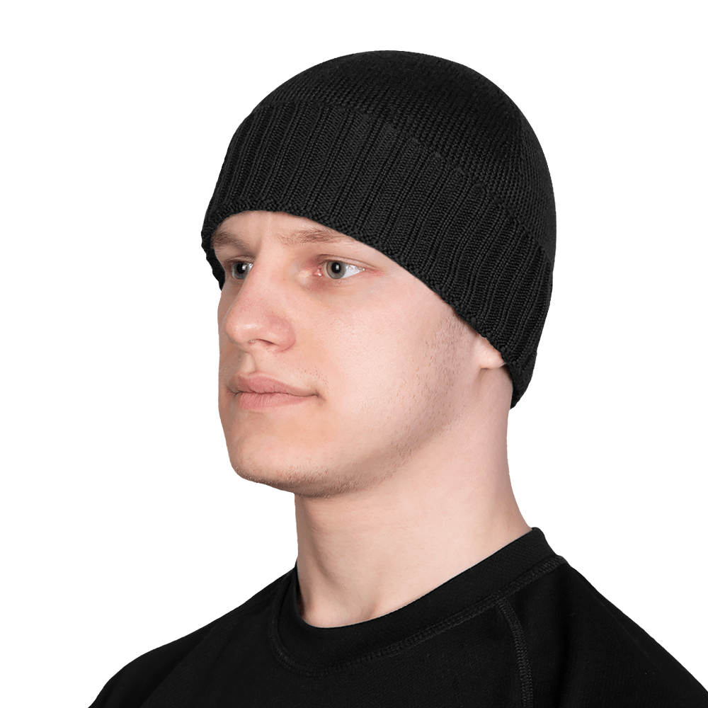 Шапка Watch Cap Merino Чорна (6702)(2)