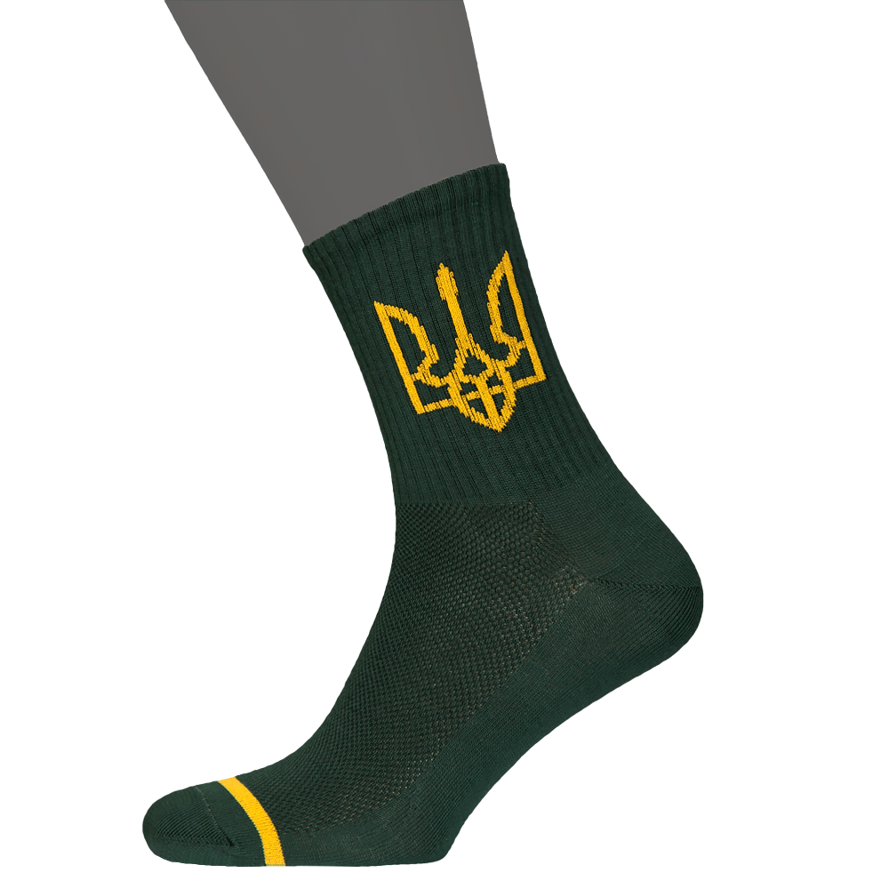 Шкарпетки Тризуб Темно-зелені (7166)(2)