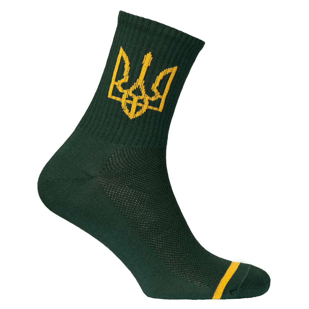 Шкарпетки Тризуб Темно-зелені (7166)(1)