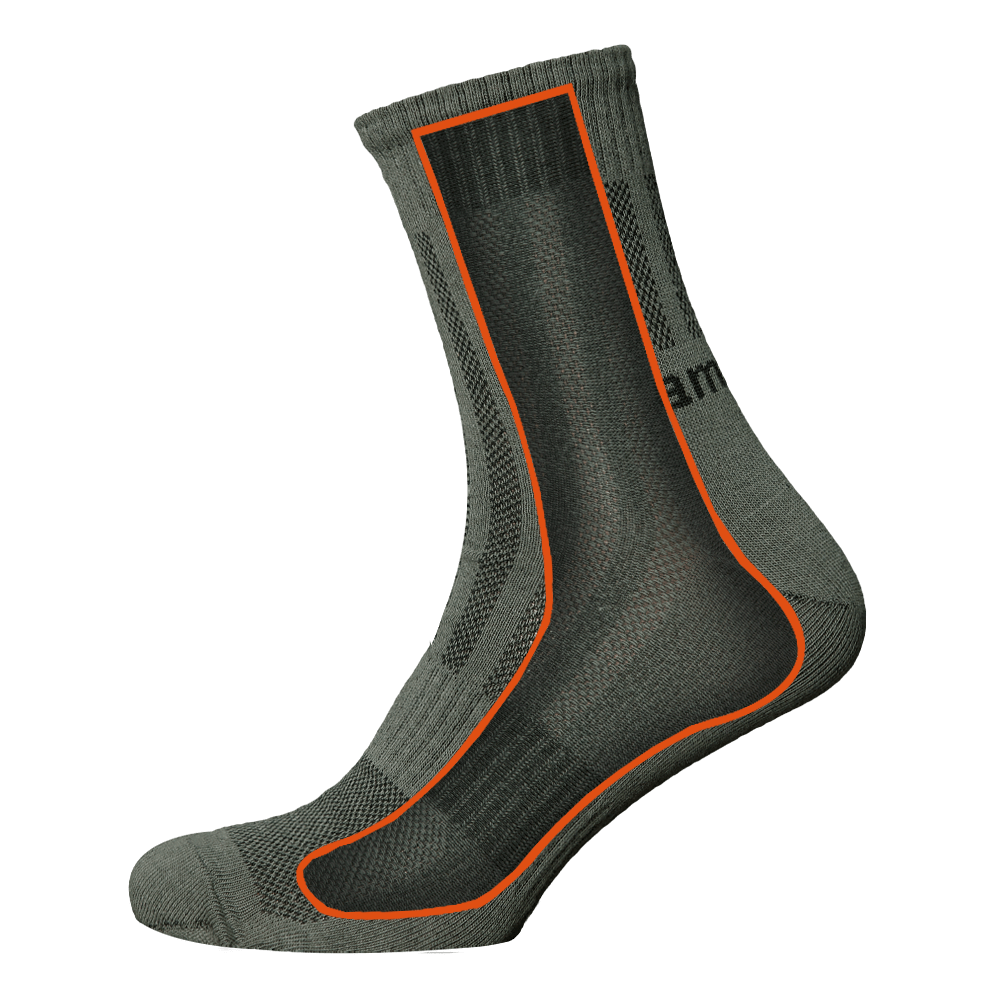 Шкарпетки ShortAir LT Хакі (6681)(2)