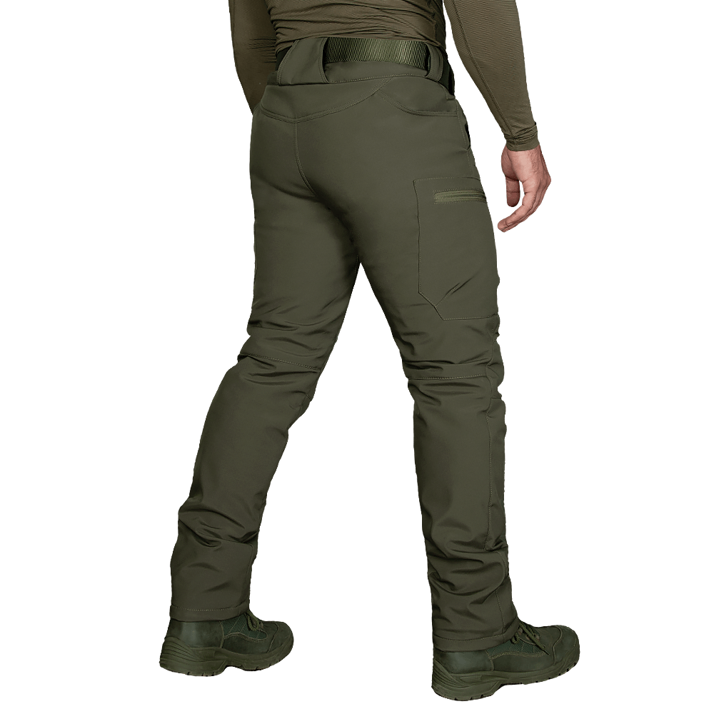 Зимові штани SoftShell Олива (6614)(3)