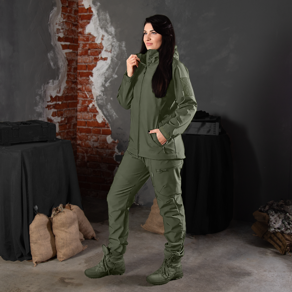 Штани Pani SoftShell Олива (8485)(2)
