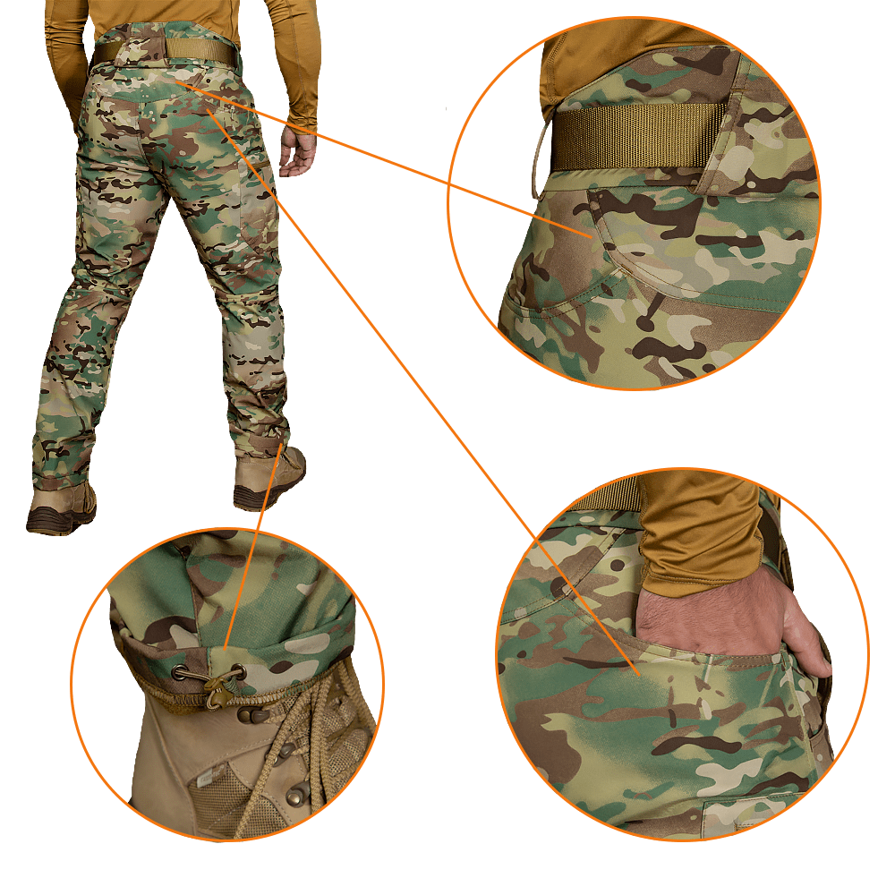 Штани SoftShell Vent Multicam (7276)(6)