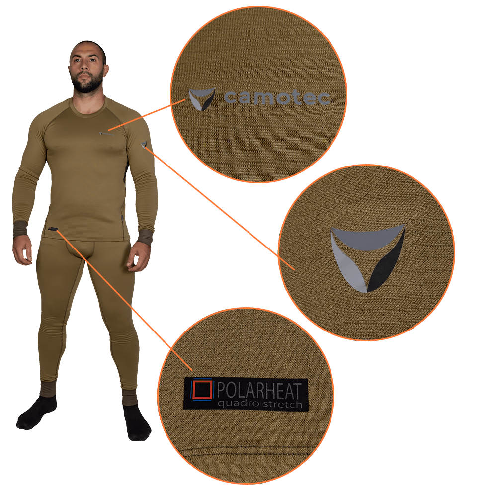 Термобілизна Polarheat quadro stretch 3.0 Tan (7295)(5)